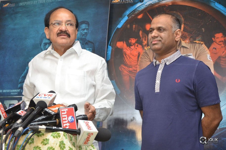 Venkaiah-Naidu-Watch-Ghazi-Movie-At-Prasad-Labs